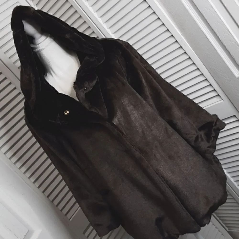 Charlie Paige Brown OS Faux Fur Jacket
